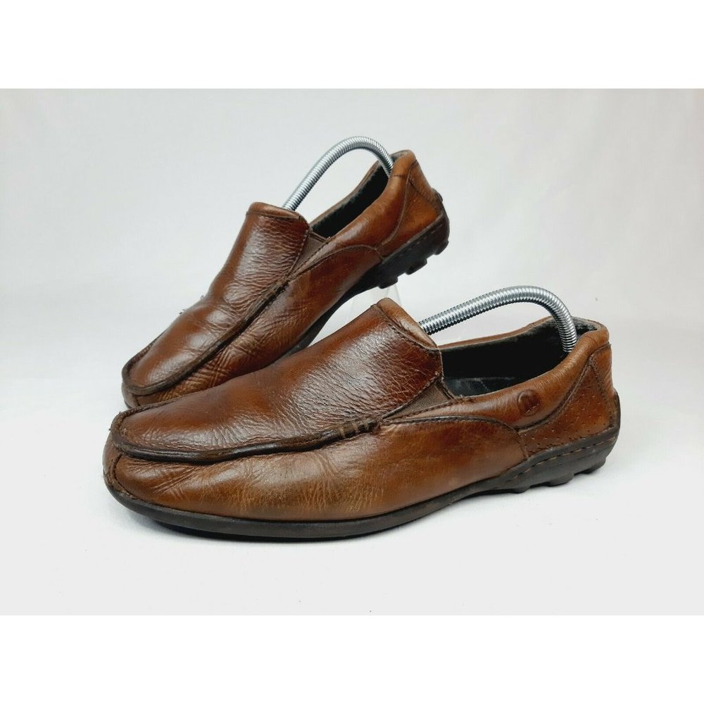 Merrell Mens Dark Earth Rally Moc Brown Dress Loafers Size 9.5 Shoes J38507